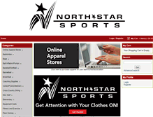 Tablet Screenshot of northstarsports.com